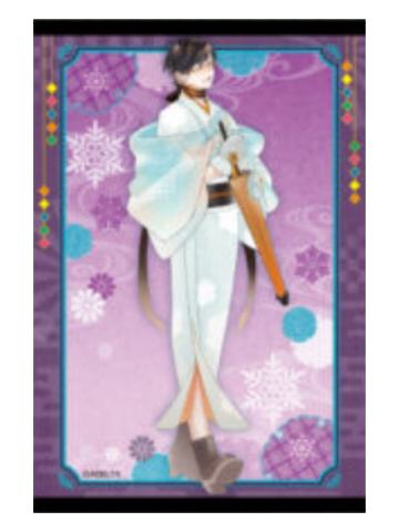 冰川博士-雪景和服插画卡