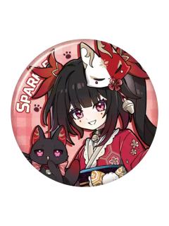 花火-小不点猫猫系列马口铁徽章