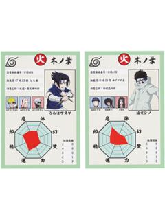 油女志乃&宇智波佐助-H赏亚克力卡&卡盒套组