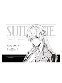 苏沐橙-Suit & Tie 系列对裱金属明信片