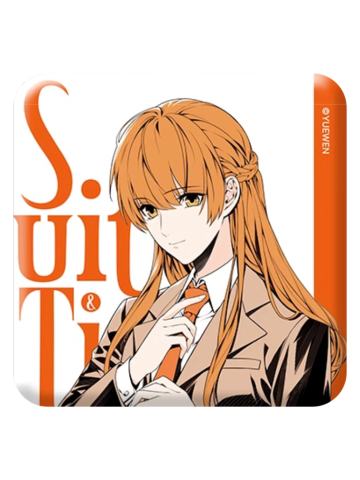 苏沐橙-Suit & Tie 系列双闪马口铁徽章