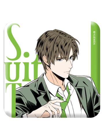 王杰希-Suit & Tie 系列双闪马口铁徽章
