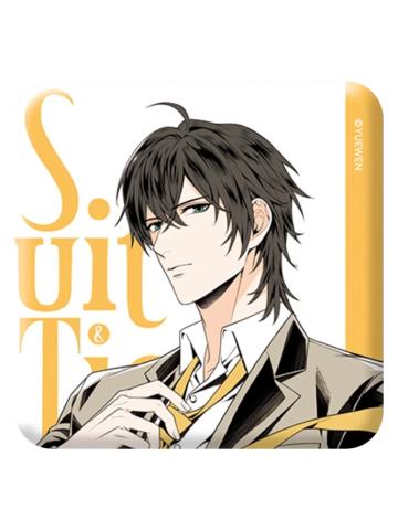 周泽楷-Suit & Tie 系列双闪马口铁徽章