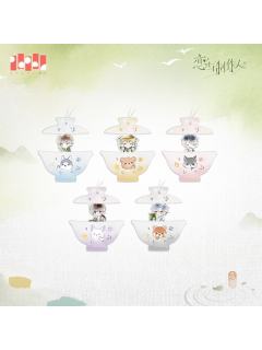 茶园一日系列Q版抽拉挂件