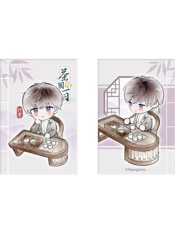 许墨-茶园一日系列赠品Q版十折小册