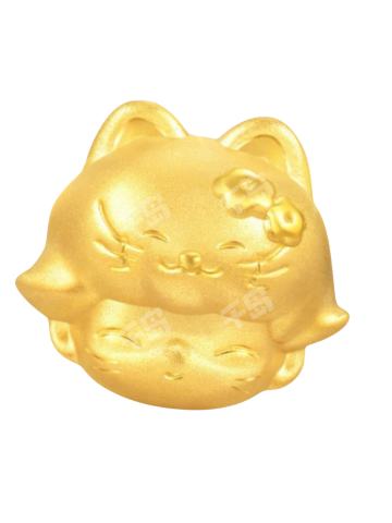 元宝猫-足金串珠