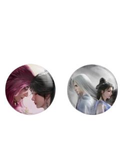 王林&李慕婉-动画王林李慕婉双闪徽章套装