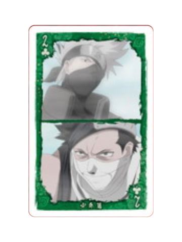 桃地再不斩&旗木卡卡西(梅花2)-少年篇扑克牌