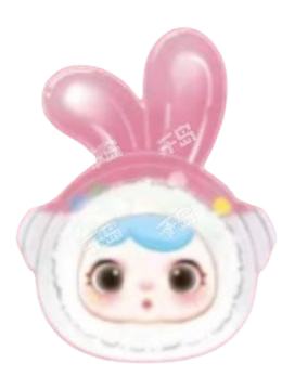 牛乳啵啵奶糖（实色白色入油兔子款）