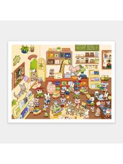小动物拼图店(1200片)-资料图