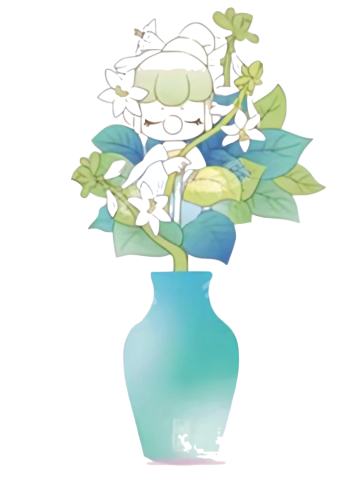 玉簪花 冰箱贴