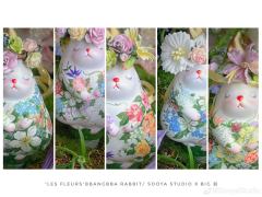 大劉 × SooyaStudio Les Fleurs 繁花 冰淇淋兔-资料图
