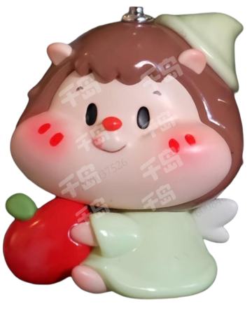 精灵小豆堆吊坠-绿色款