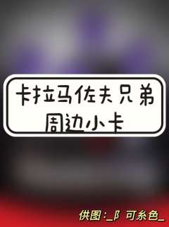 卡拉马佐夫兄弟周边小卡