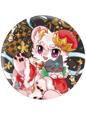 荔枝-黑白对弈马口铁徽章