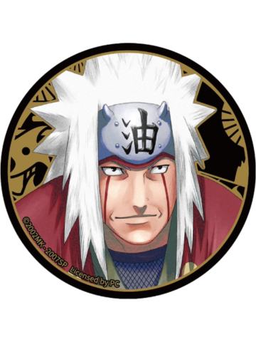 自来也鎏金浮雕徽章-漫序疾风传