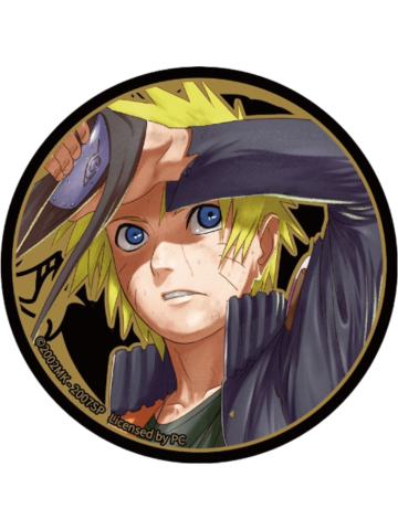 漩涡鸣人鎏金浮雕徽章-漫序疾风传