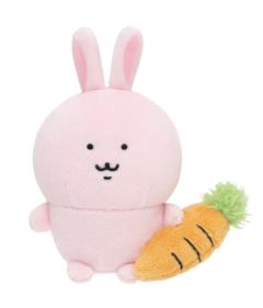 粉兔子迷你坐姿玩偶-突然变得很强系列