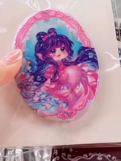 缔默人鱼塑吧唧(白瓷闪底)-默水玲珑附赠周边