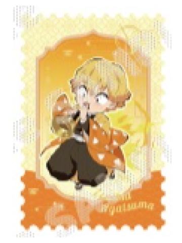 我妻善逸烫金邮票卡-中国版乐器系列