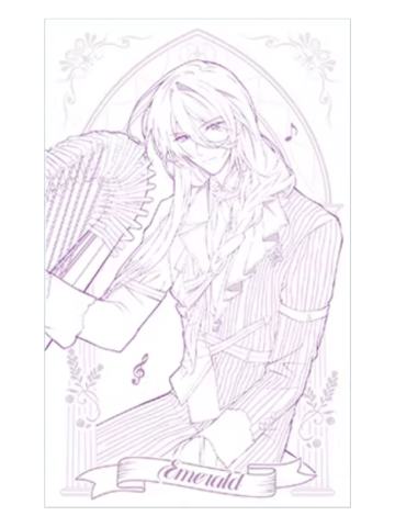 叶瑄线稿明信片-2025音乐会主题重逢与永恒之诗系列