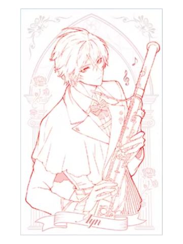 艾因线稿明信片-2025音乐会主题重逢与永恒之诗系列