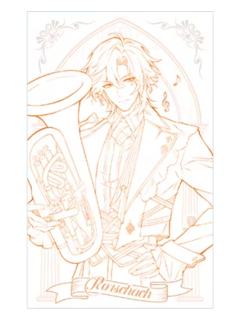 罗夏线稿明信片-2025音乐会主题重逢与永恒之诗系列