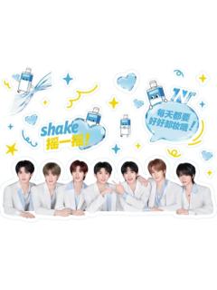 美宝莲代言镜贴 团