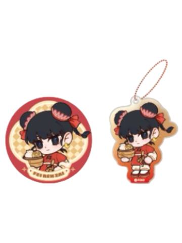 哪吒H赏徽章亚克力挂件套组-美味赏系列