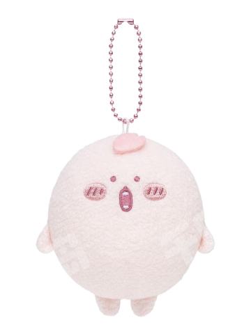 樱花色薯饼毛绒挂件