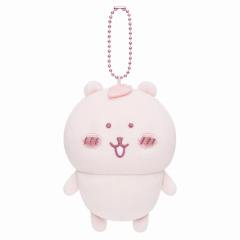 樱花色自嘲熊毛绒挂件