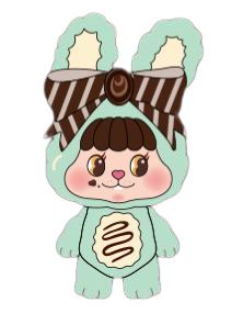 薄荷巧克力-饼饼兔