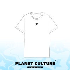行星文化T恤-烧皱白