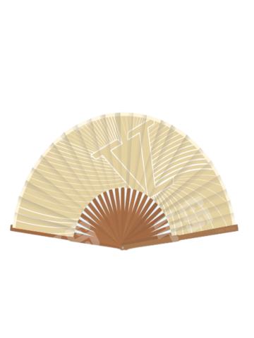 行星文化折扇-米色