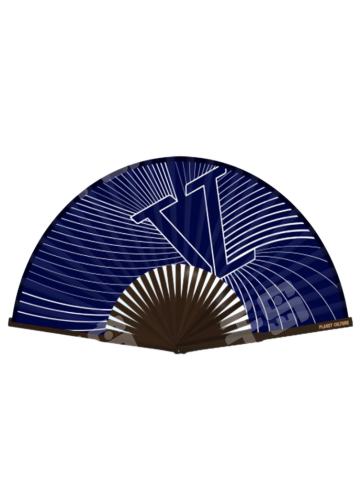 行星文化折扇-蓝色