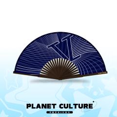 行星文化折扇-蓝色