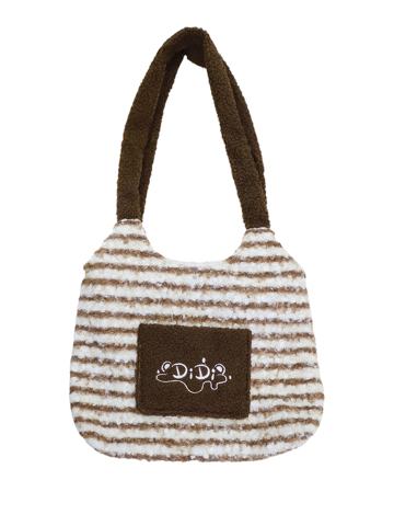 DIDI冬日么么茶系列羊羔毛单肩包