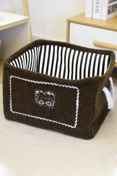 DIDI冬日么么茶系列毛绒收纳筐