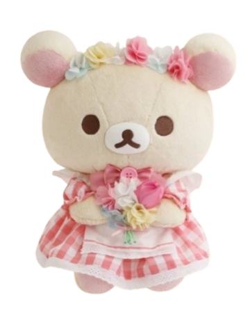 小白熊 大号坐姿捧花公仔