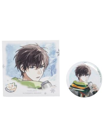 王杰希六等赏马口铁徽章套组2-悠然假期系列