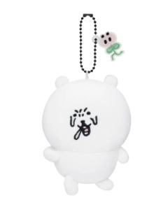 猪草花粉熊毛绒挂件