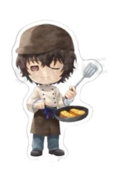 太宰治贴纸-绘本风面包店Q版系列