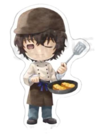 太宰治贴纸-绘本风面包店Q版系列