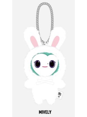 lovely毛绒兔子挂件 南