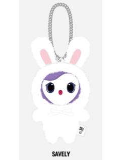 lovely毛绒兔子挂件 纱