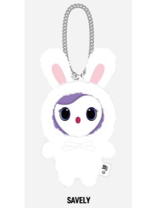 lovely毛绒兔子挂件 纱