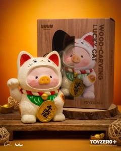 27cm仿木雕招财Lu