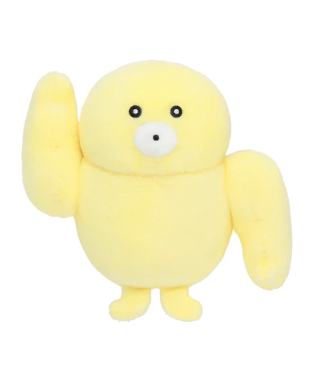 黄色肌肉人迷你坐姿玩偶-突然变得很强系列