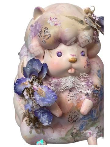 双双西噗X林小拉合作涂装off款西噗-那年鸢尾（坐姿）