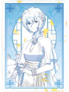 绫波丽1收藏卡-落花盈裳新中式主题快闪线稿系列